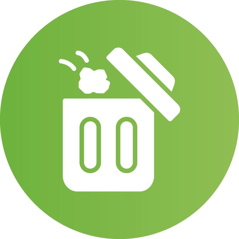 Throwing Trash Creative Icon Design vector