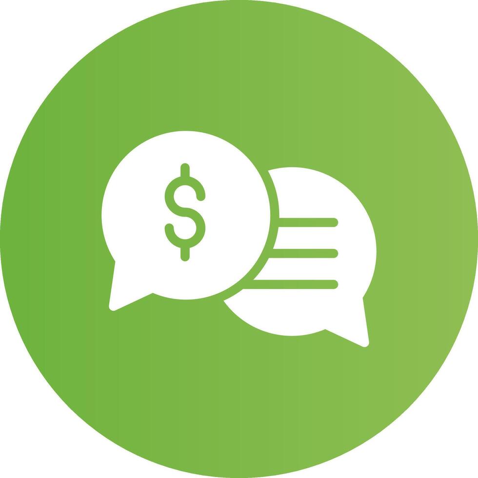 Business Dialog Creative Icon Design vector