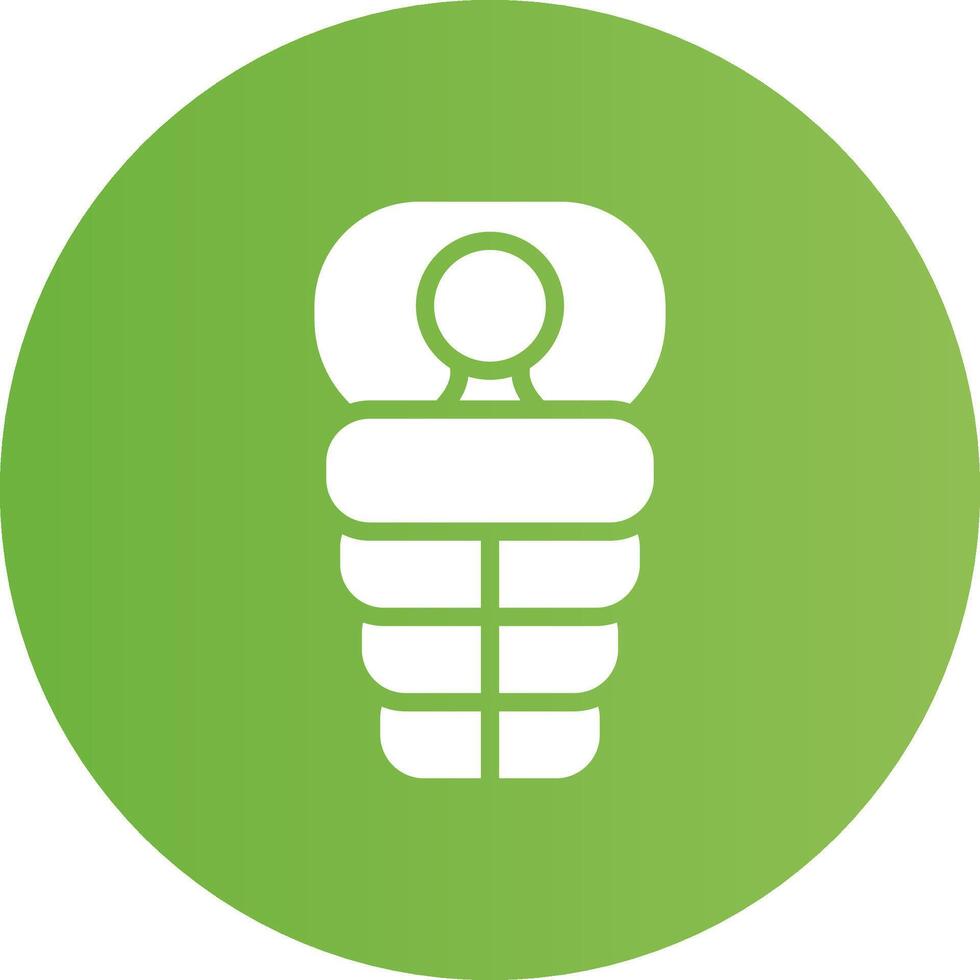 Sleeping Bag Creative Icon Design vector