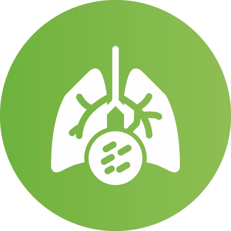 Lung Cancer Creative Icon Design vector
