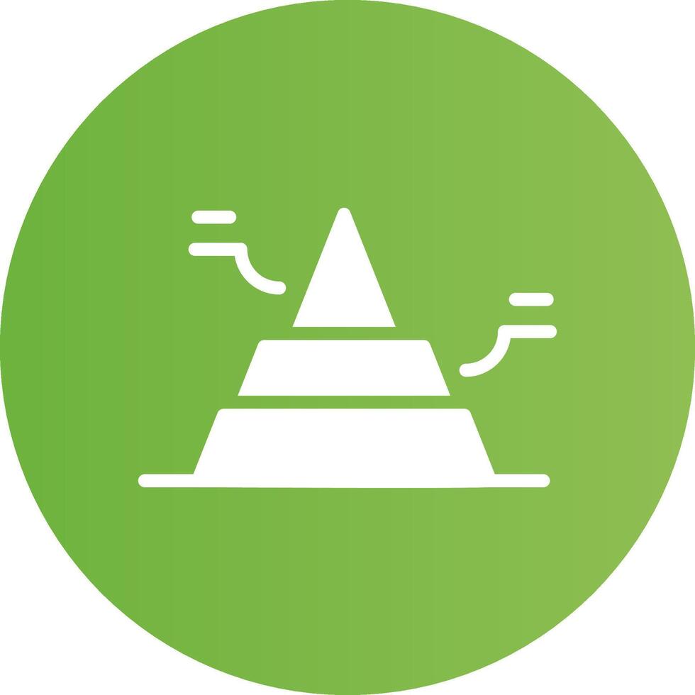 Basic Pyramid Creative Icon Design vector