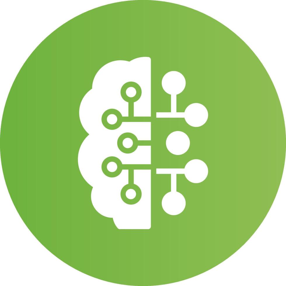 Artificial Intelligence Creative Icon Design vector