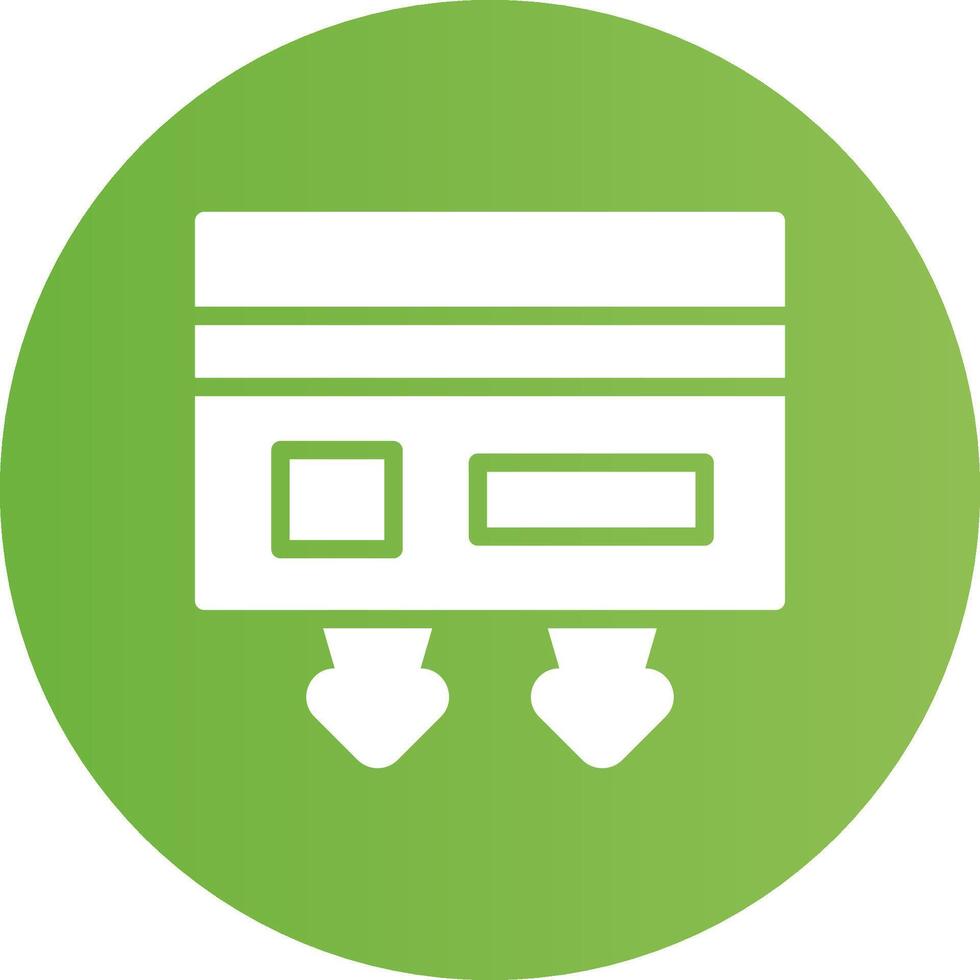 Cash Withdrawal Creative Icon Design vector
