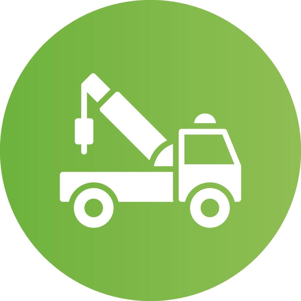 Tow Truck Creative Icon Design vector