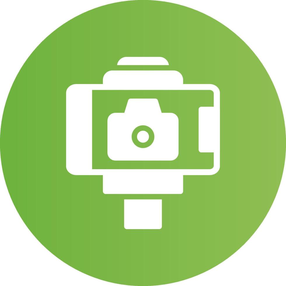 Selfie Stick Creative Icon Design vector