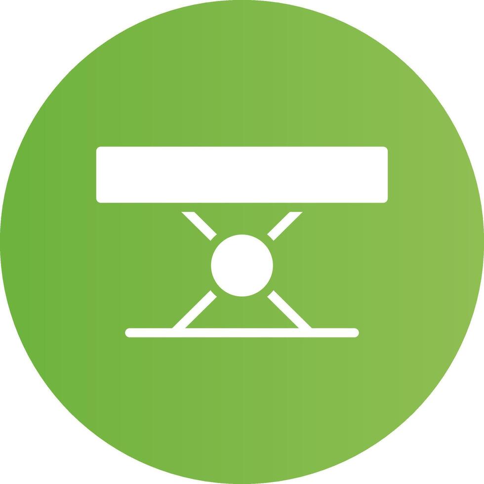 Glyph Circle light green Gradient vector