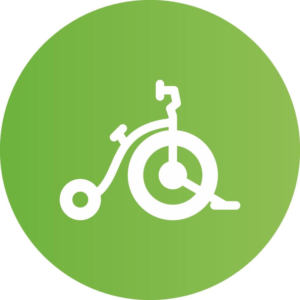 Circus Bike Creative Icon Design vector