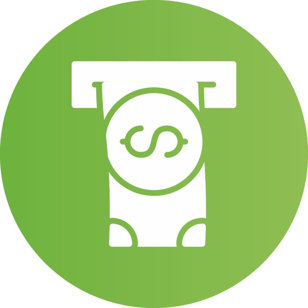 Withdrawal Creative Icon Design vector