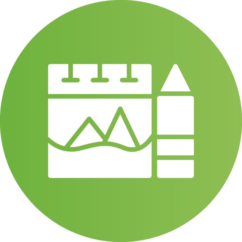 Sketchbook Creative Icon Design vector