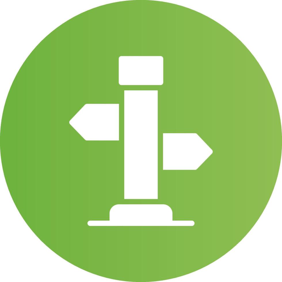 Glyph Circle light green Gradient vector
