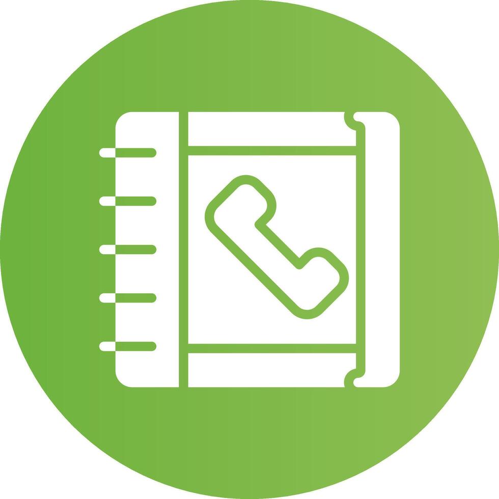 Glyph Circle light green Gradient vector