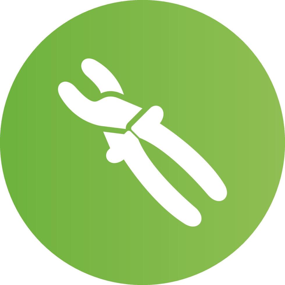 Needle Nose Pliers Creative Icon Design vector