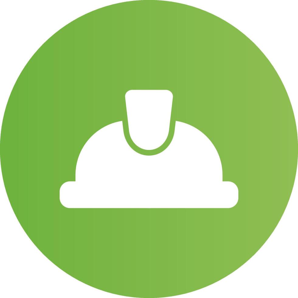Glyph Circle light green Gradient vector