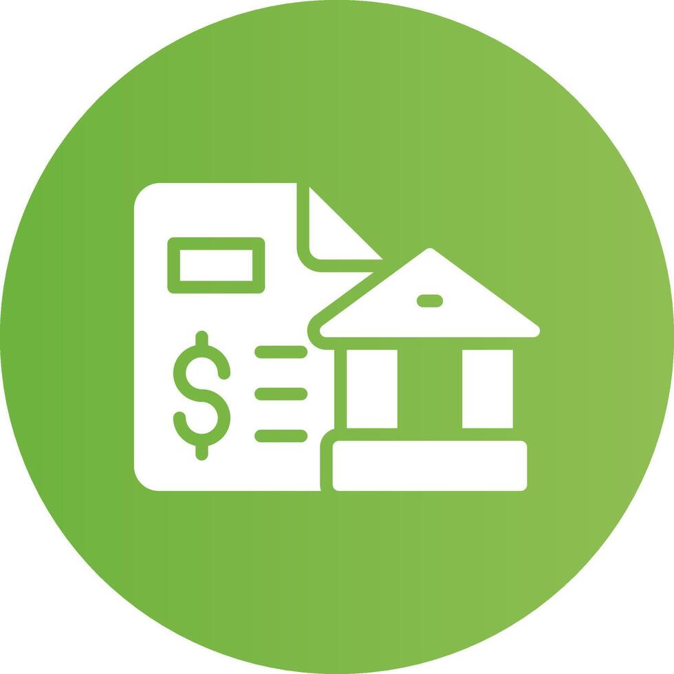 Bank Statement Creative Icon Design vector