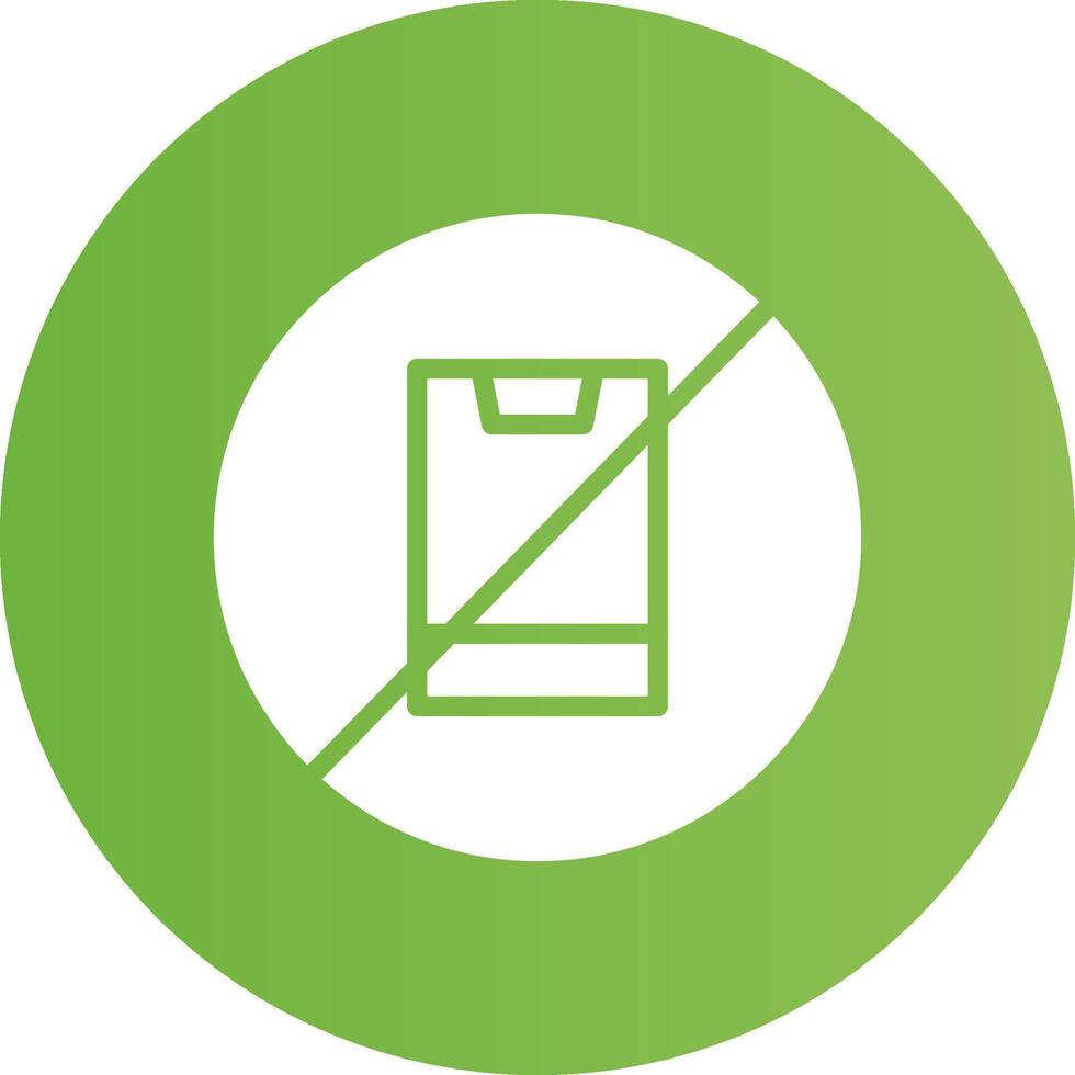 No Phone Creative Icon Design vector