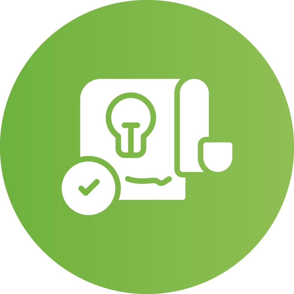 Patent Creative Icon Design vector