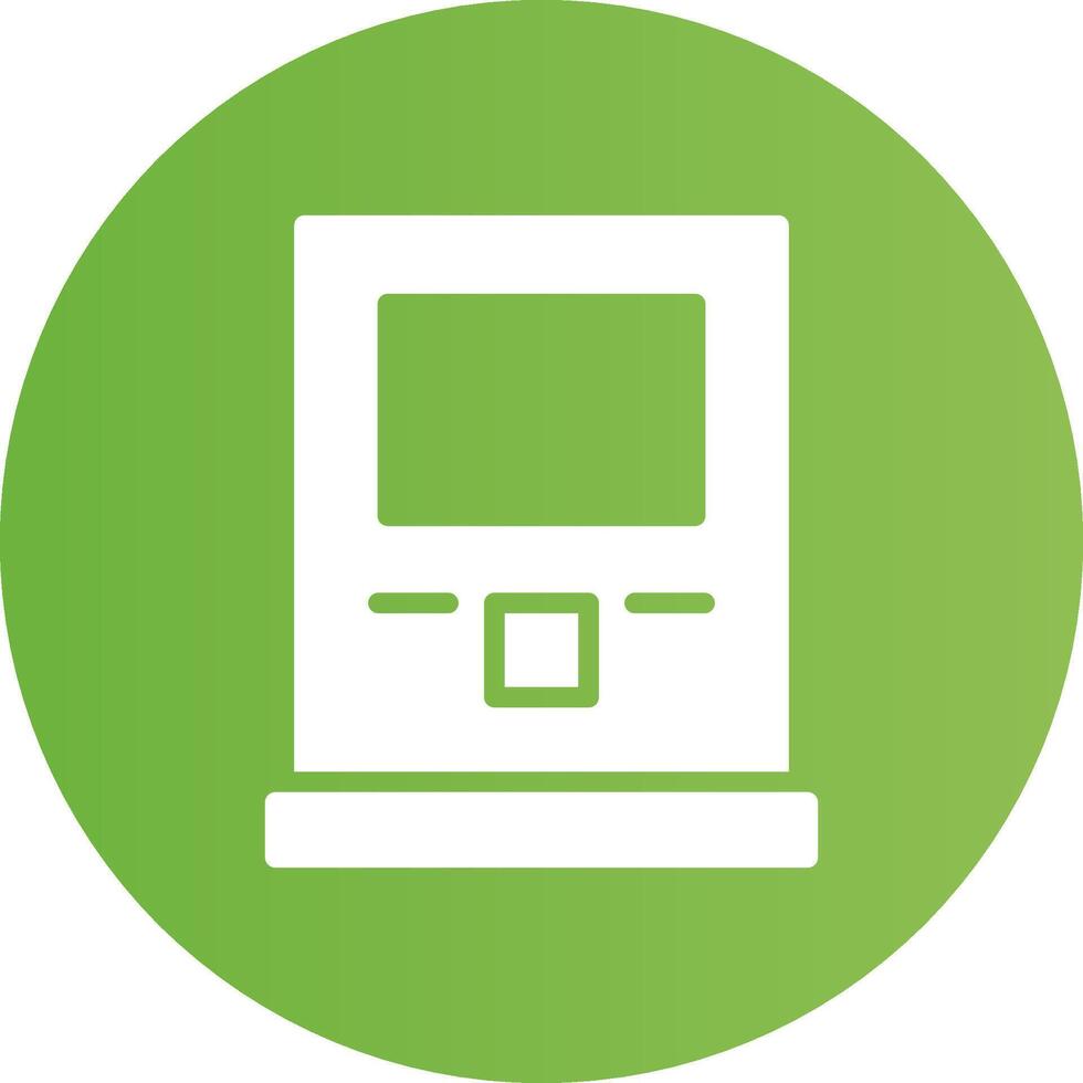 Atm Machine Creative Icon Design vector