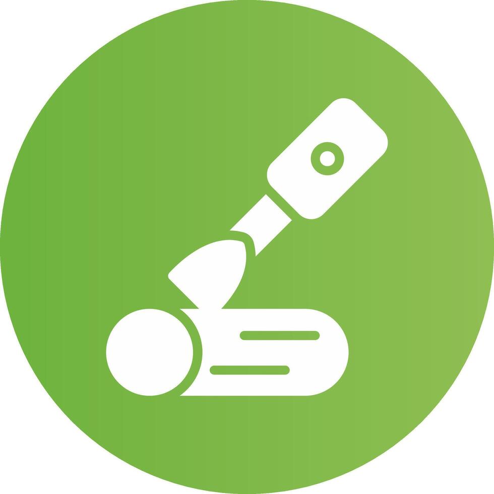 Wood Carving Creative Icon Design vector