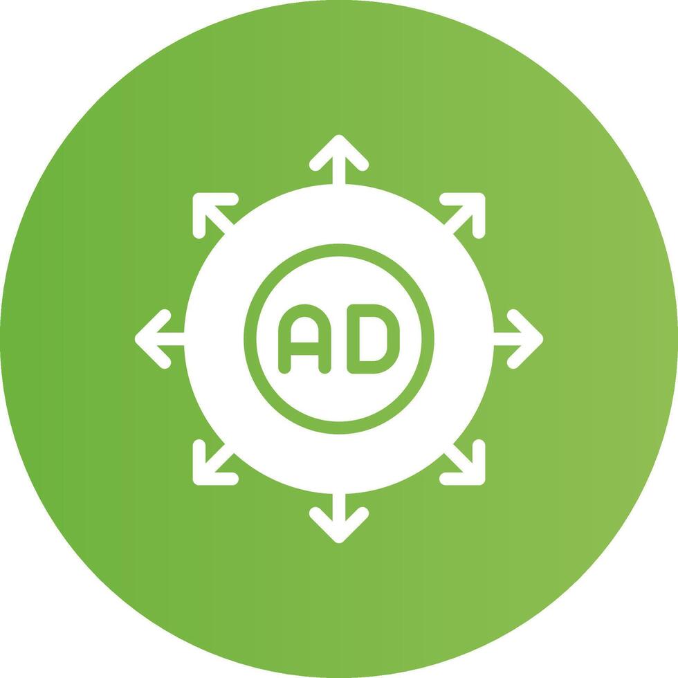 Advertising Submission Creative Icon Design vector