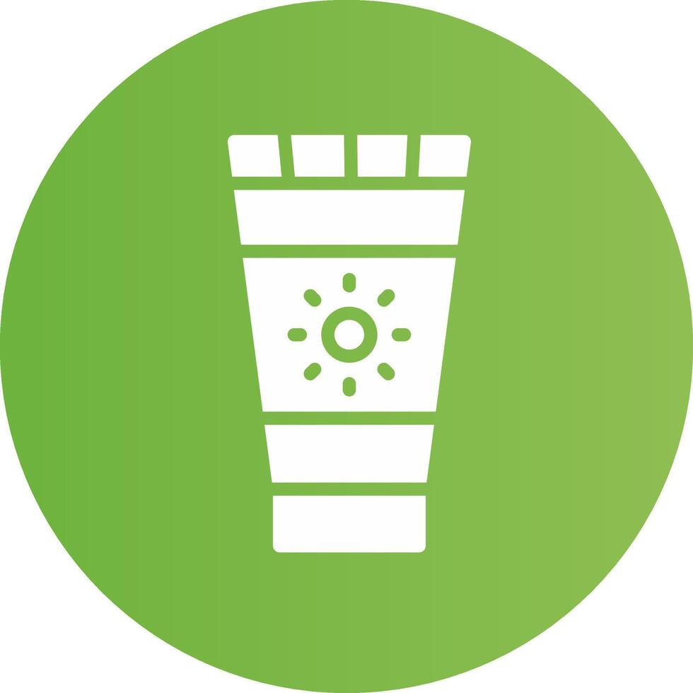 Sunscreen Creative Icon Design vector