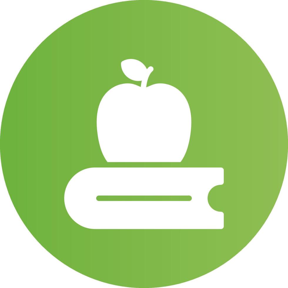 Glyph Circle light green Gradient vector