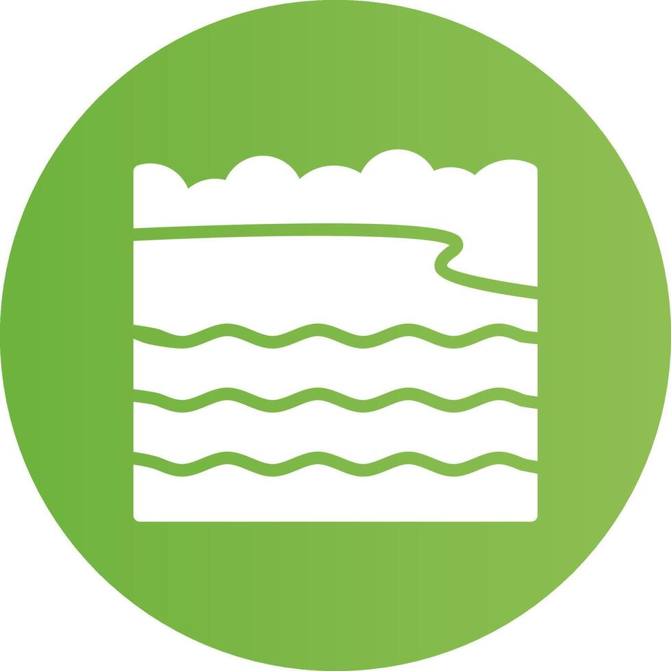 Bay Landscape Creative Icon Design vector
