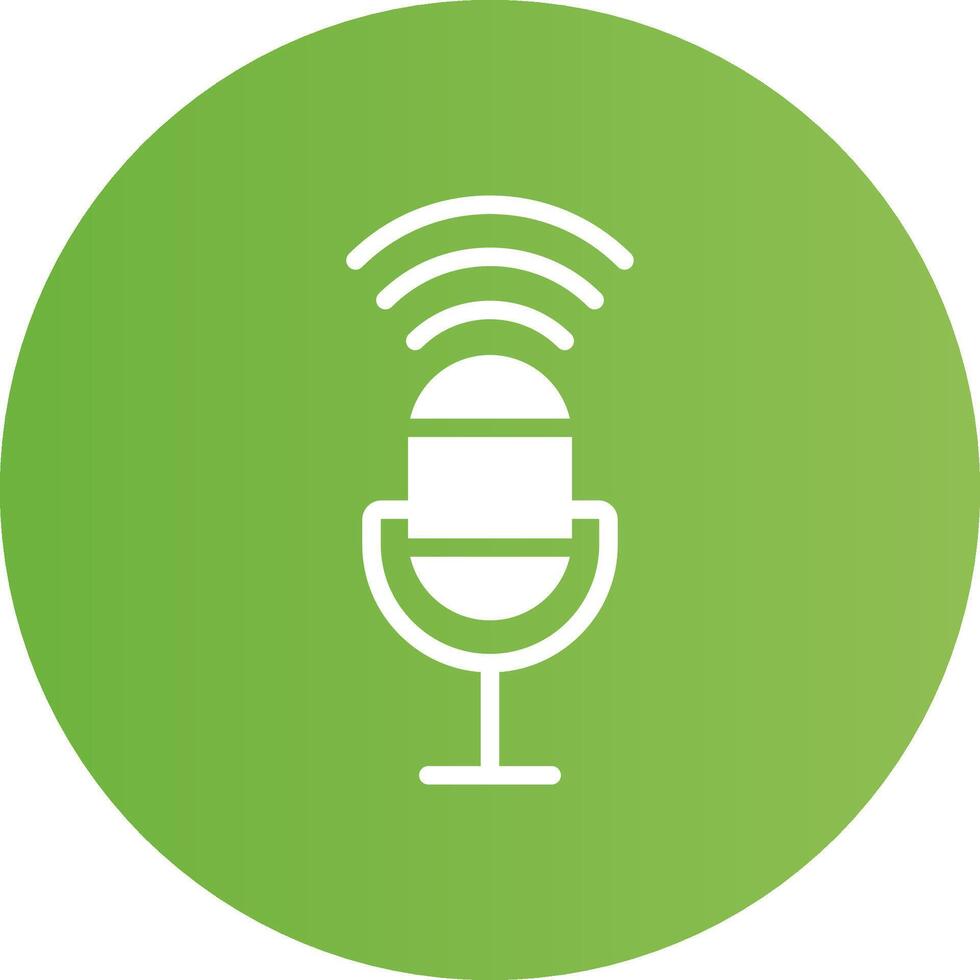 Voice Control Creative Icon Design vector