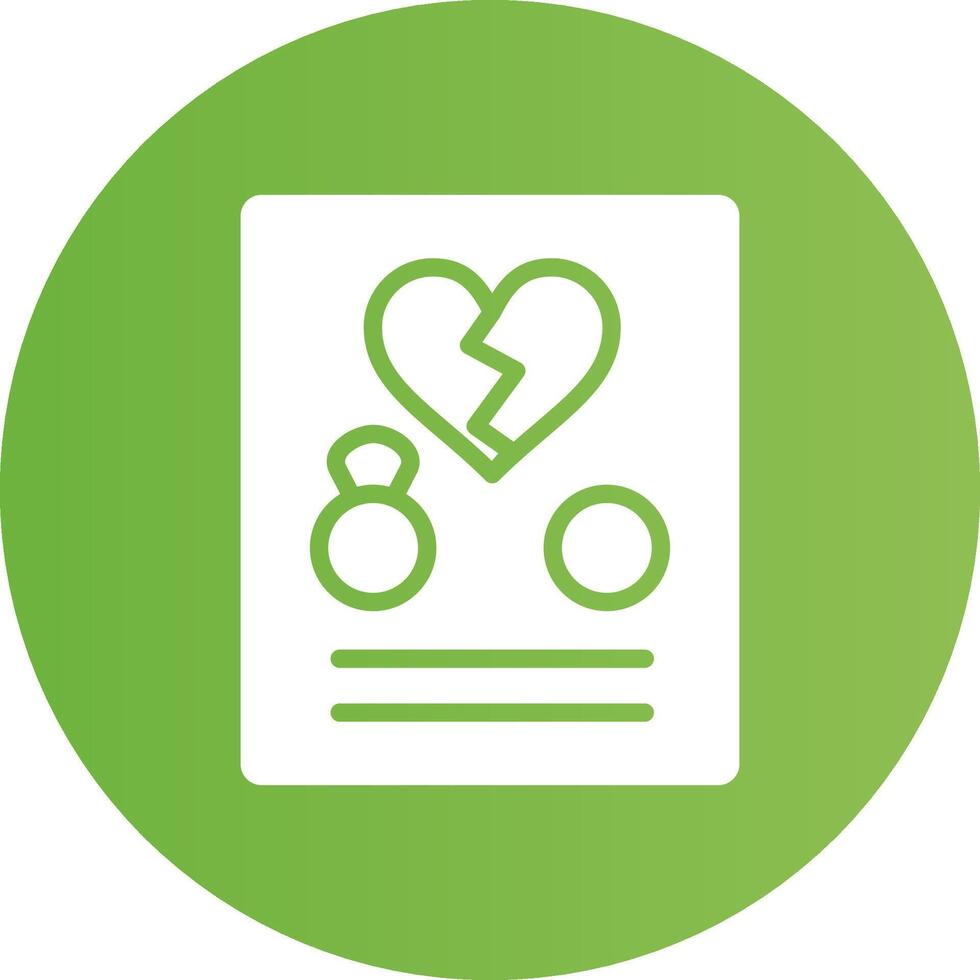 Divorce Creative Icon Design vector