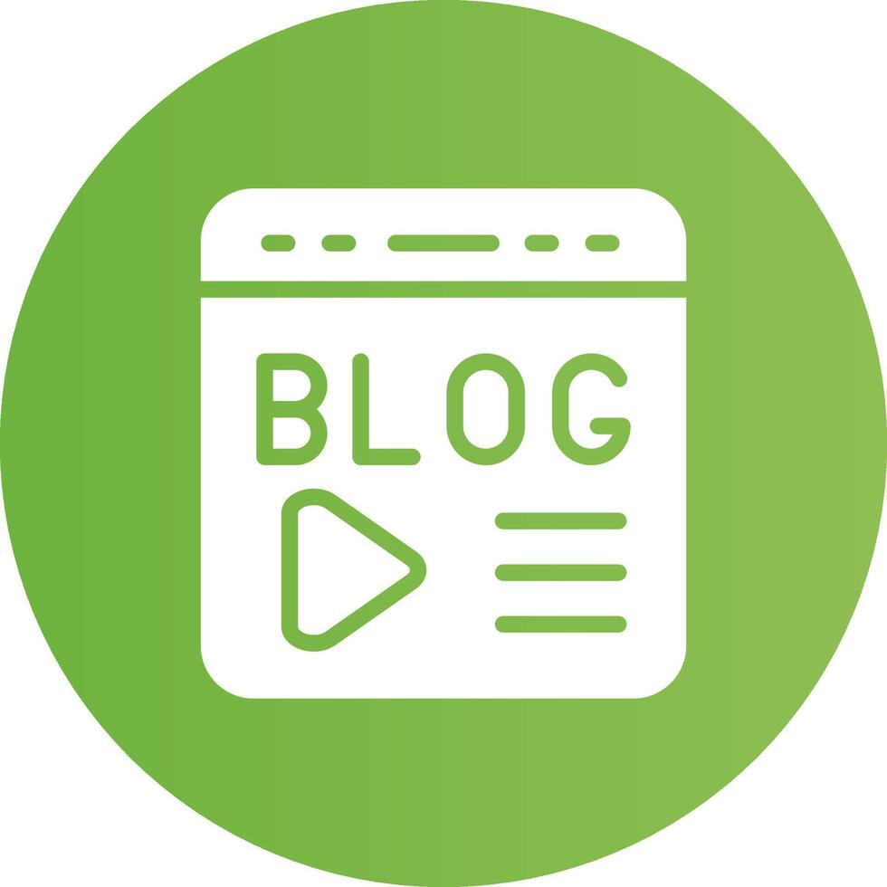 Blogging Creative Icon Design vector