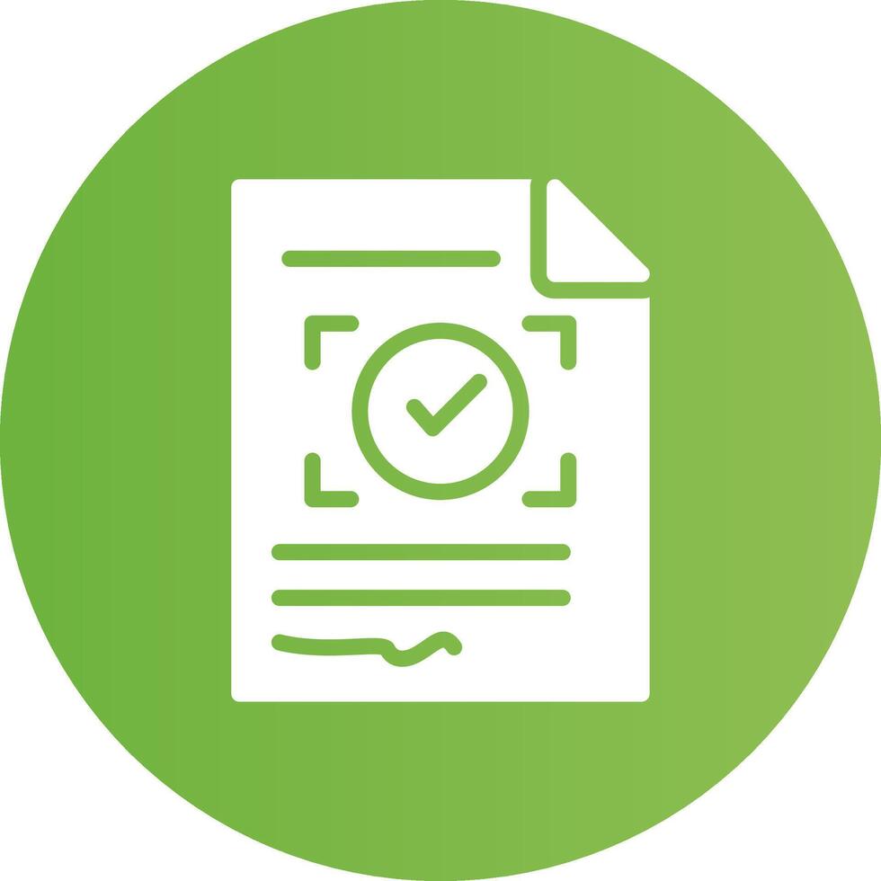 Approval Creative Icon Design vector