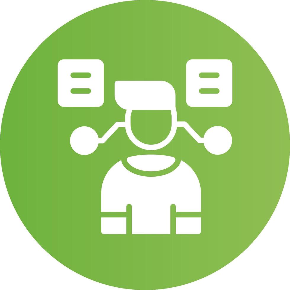User Predictions Creative Icon Design vector