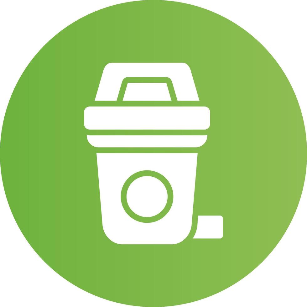 Glyph Circle light green Gradient vector