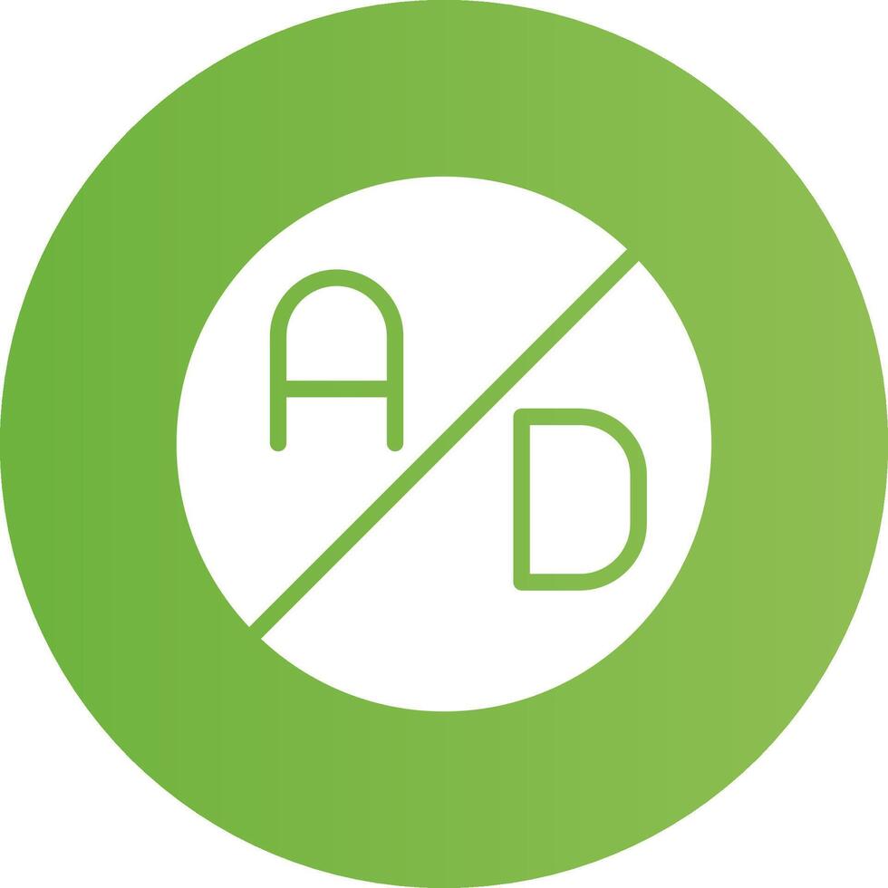 Ad Blocker Creative Icon Design vector