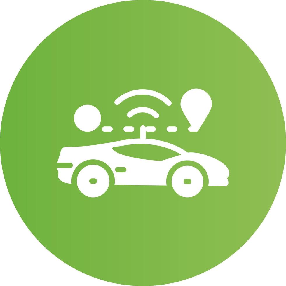 Self Driving Creative Icon Design vector