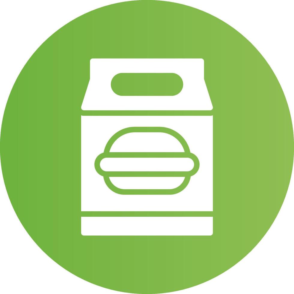 Glyph Circle light green Gradient vector