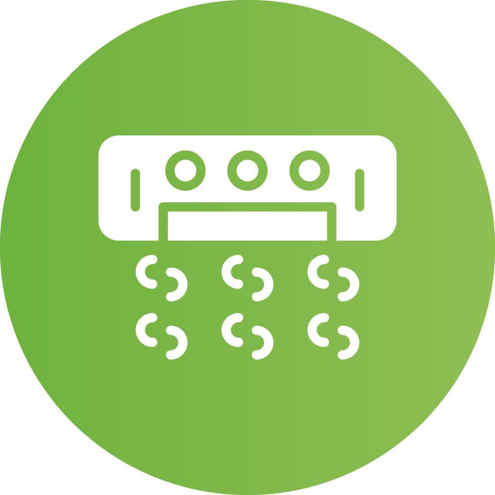 Glyph Circle light green Gradient vector