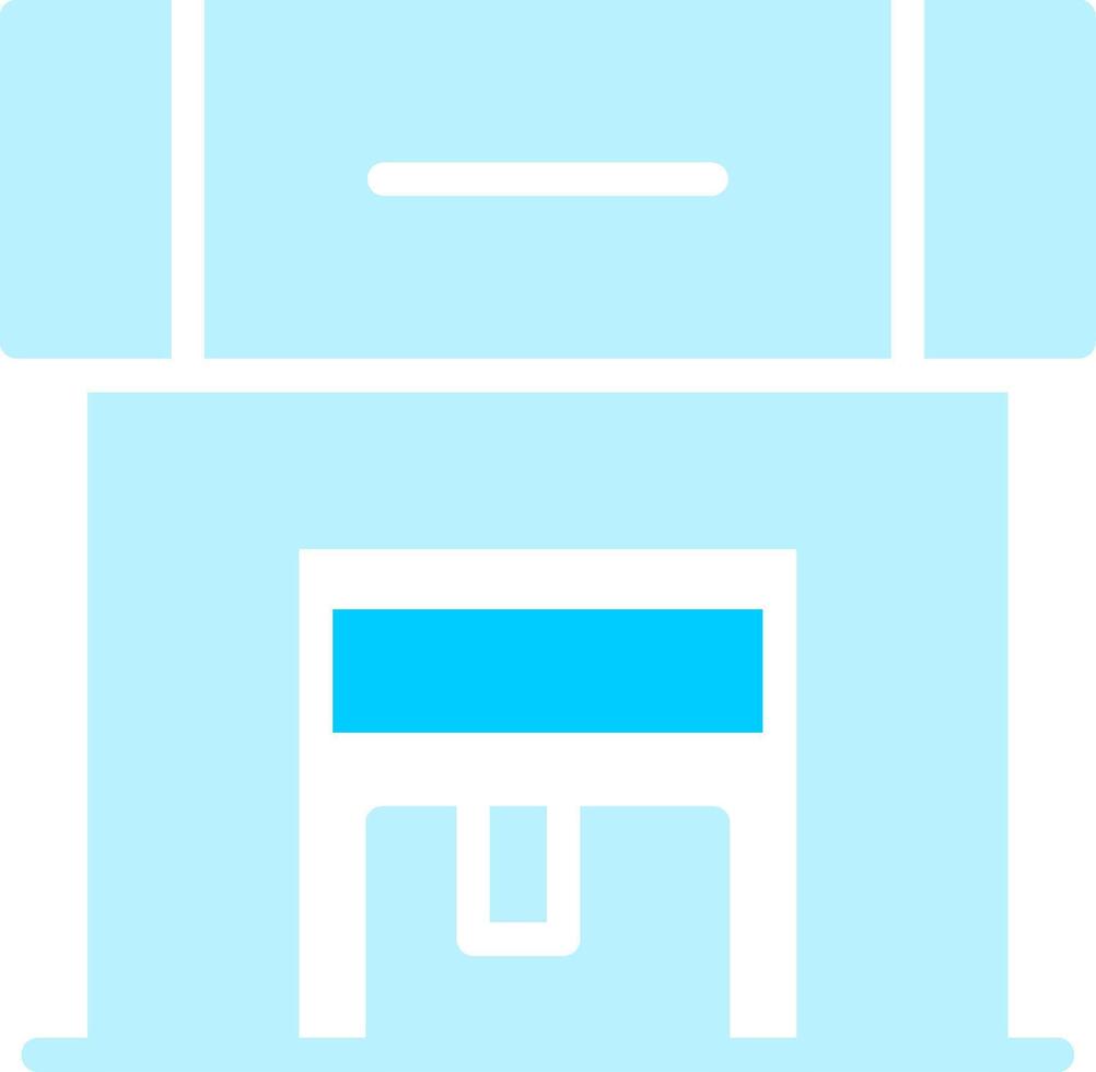 Line two Blue Colour vector