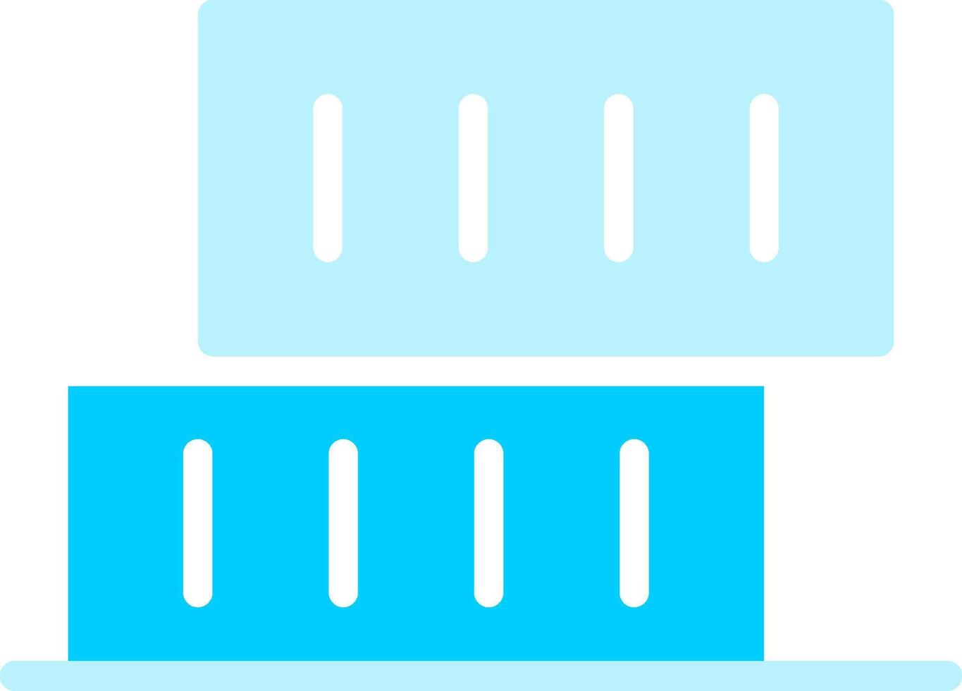 Line two Blue Colour vector