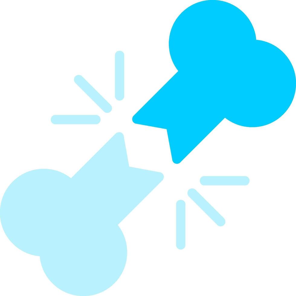 Line two Blue Colour vector