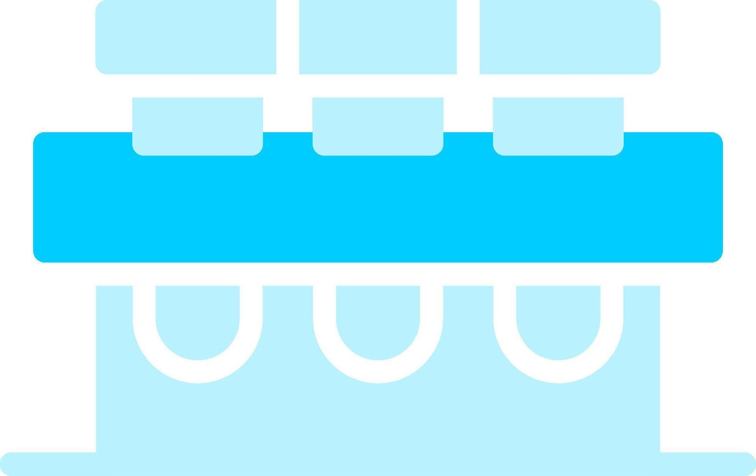 Line two Blue Colour vector