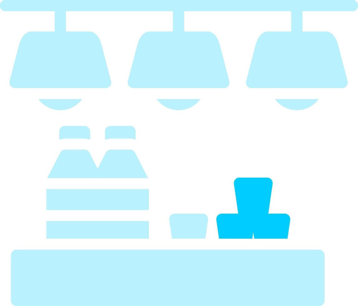 Line two Blue Colour vector