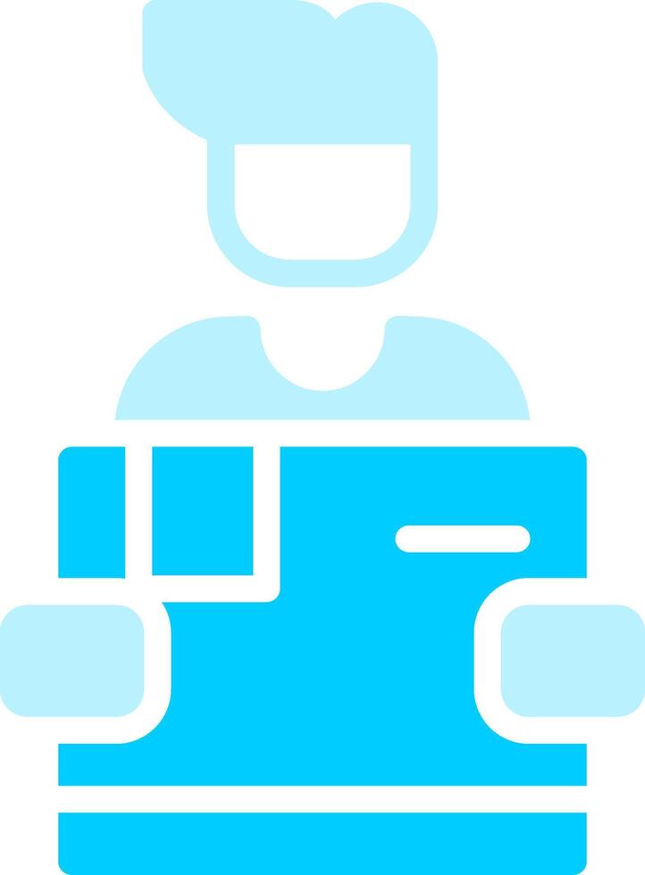 Line two Blue Colour vector
