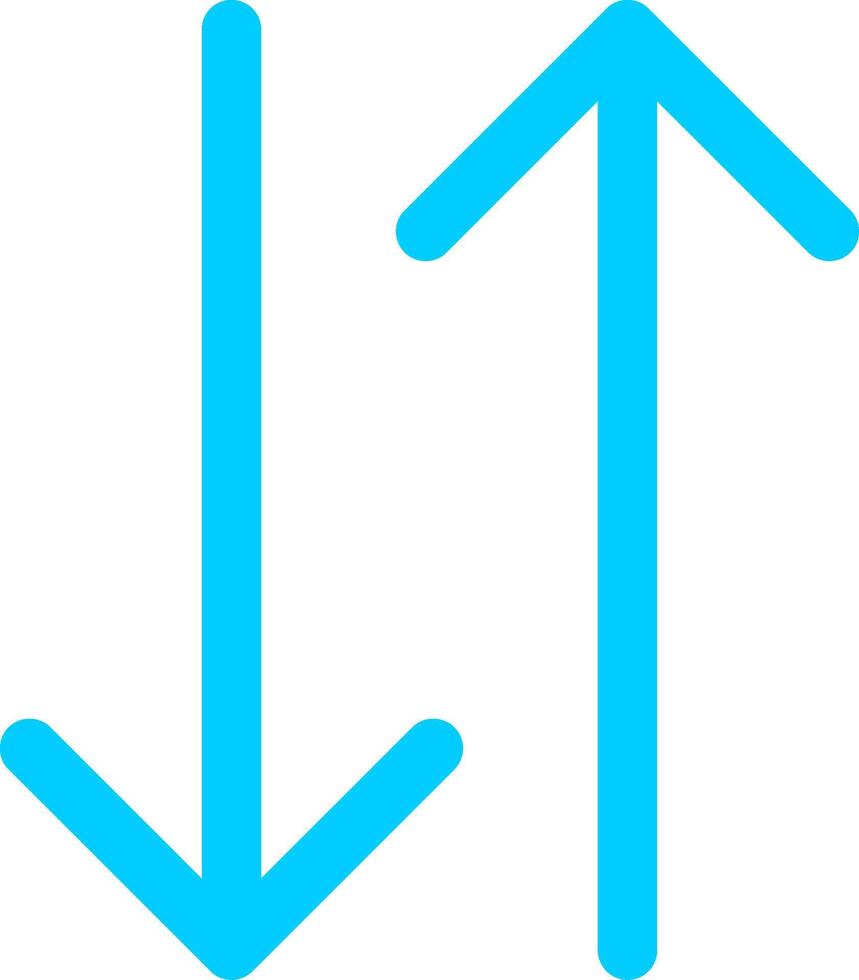 Line two Blue Colour vector