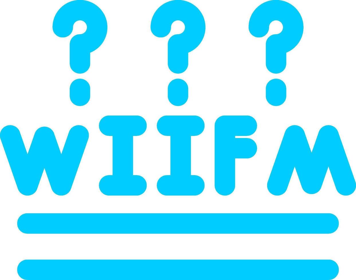 WIIFM Creative Icon Design vector