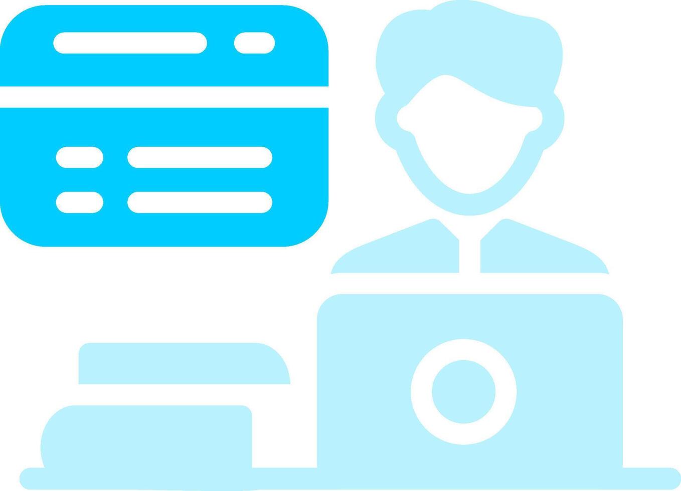Line two Blue Colour vector