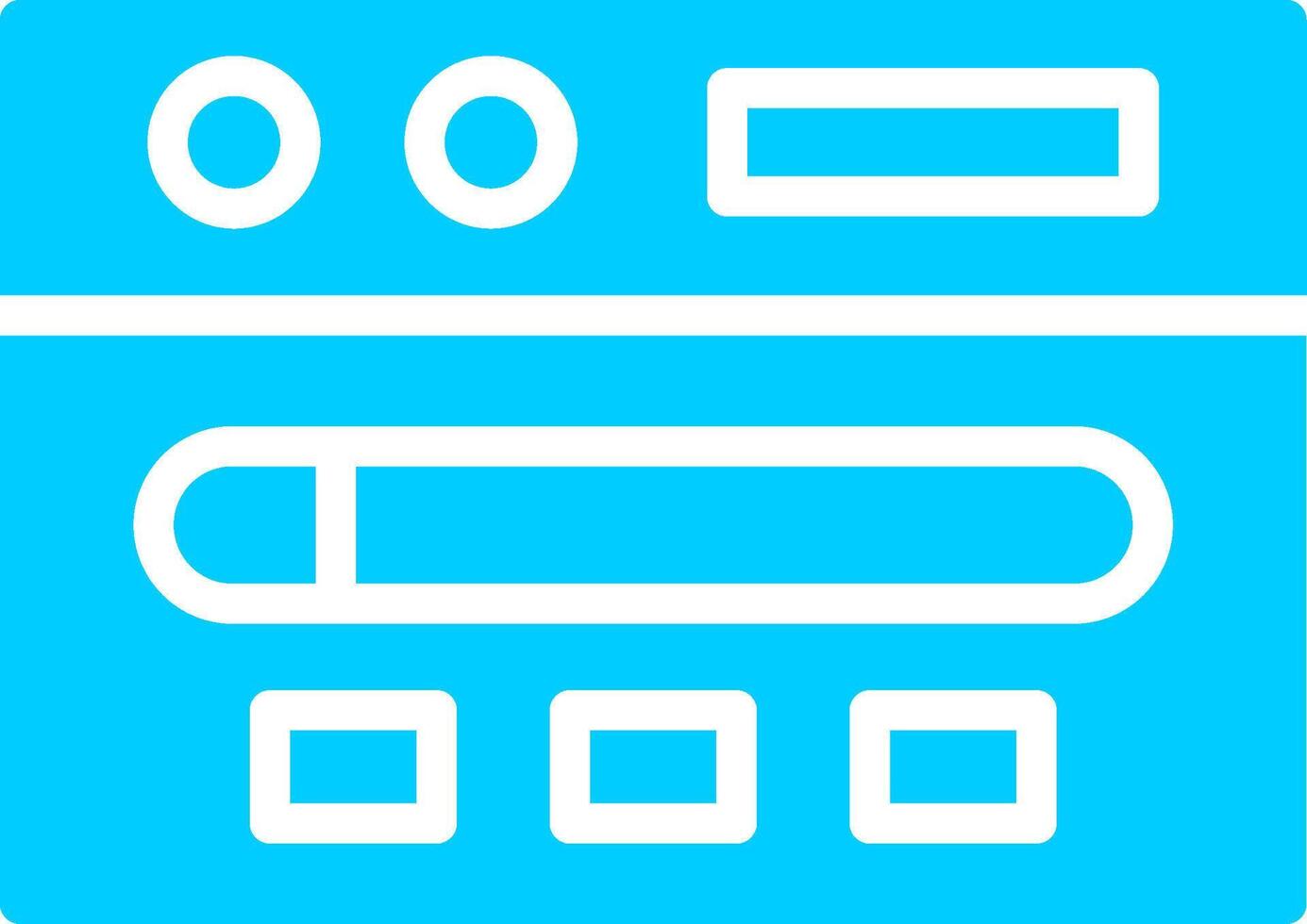 Line two Blue Colour vector