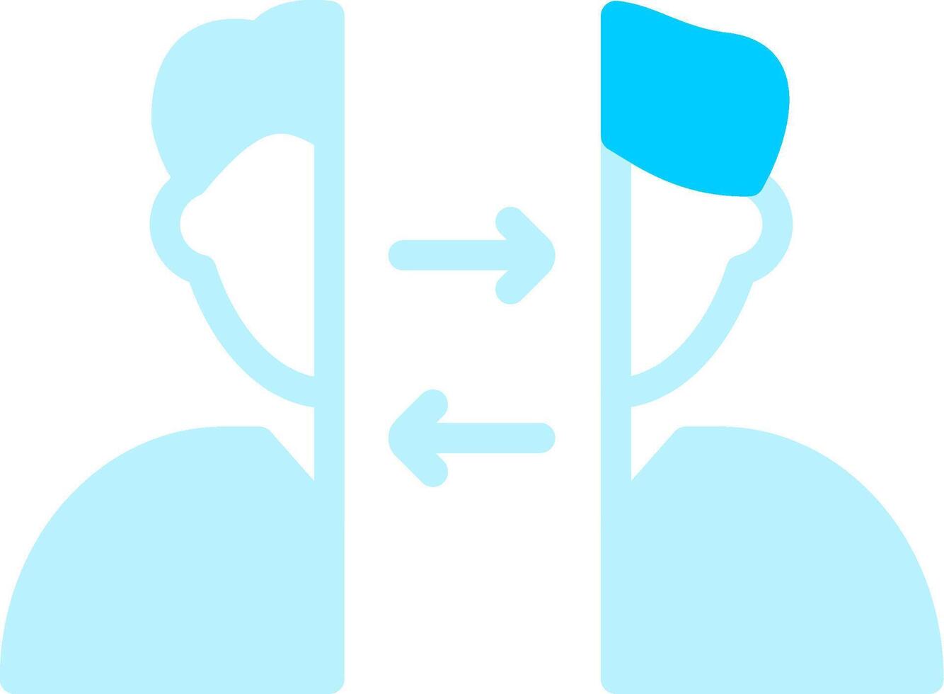 Line two Blue Colour vector