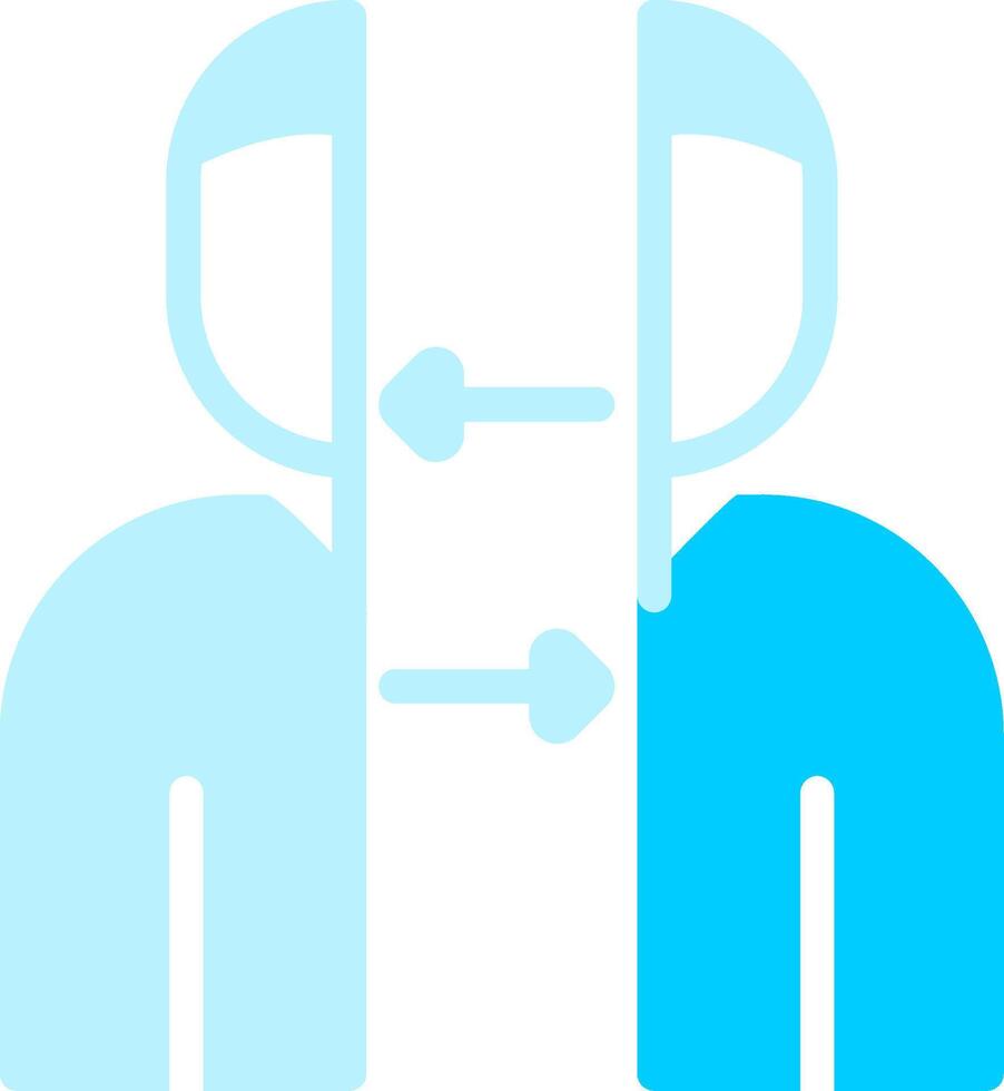 Line two Blue Colour vector