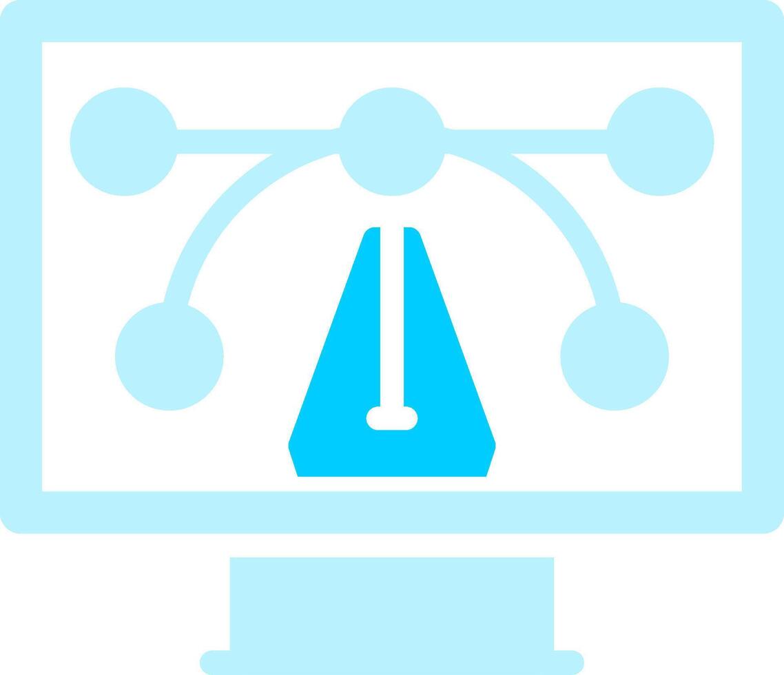 Line two Blue Colour vector