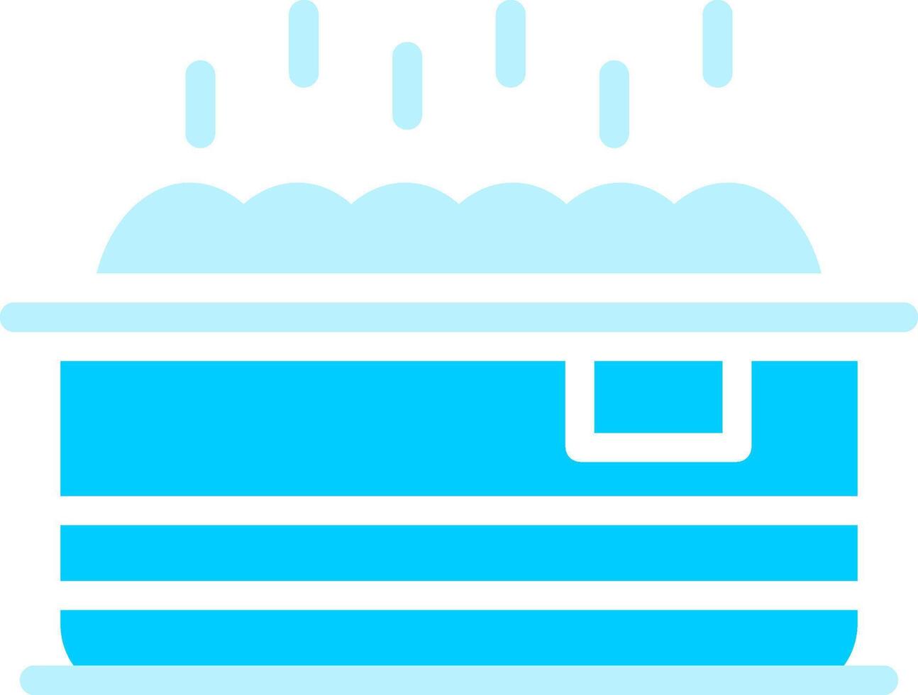 Hot Tub Creative Icon Design vector